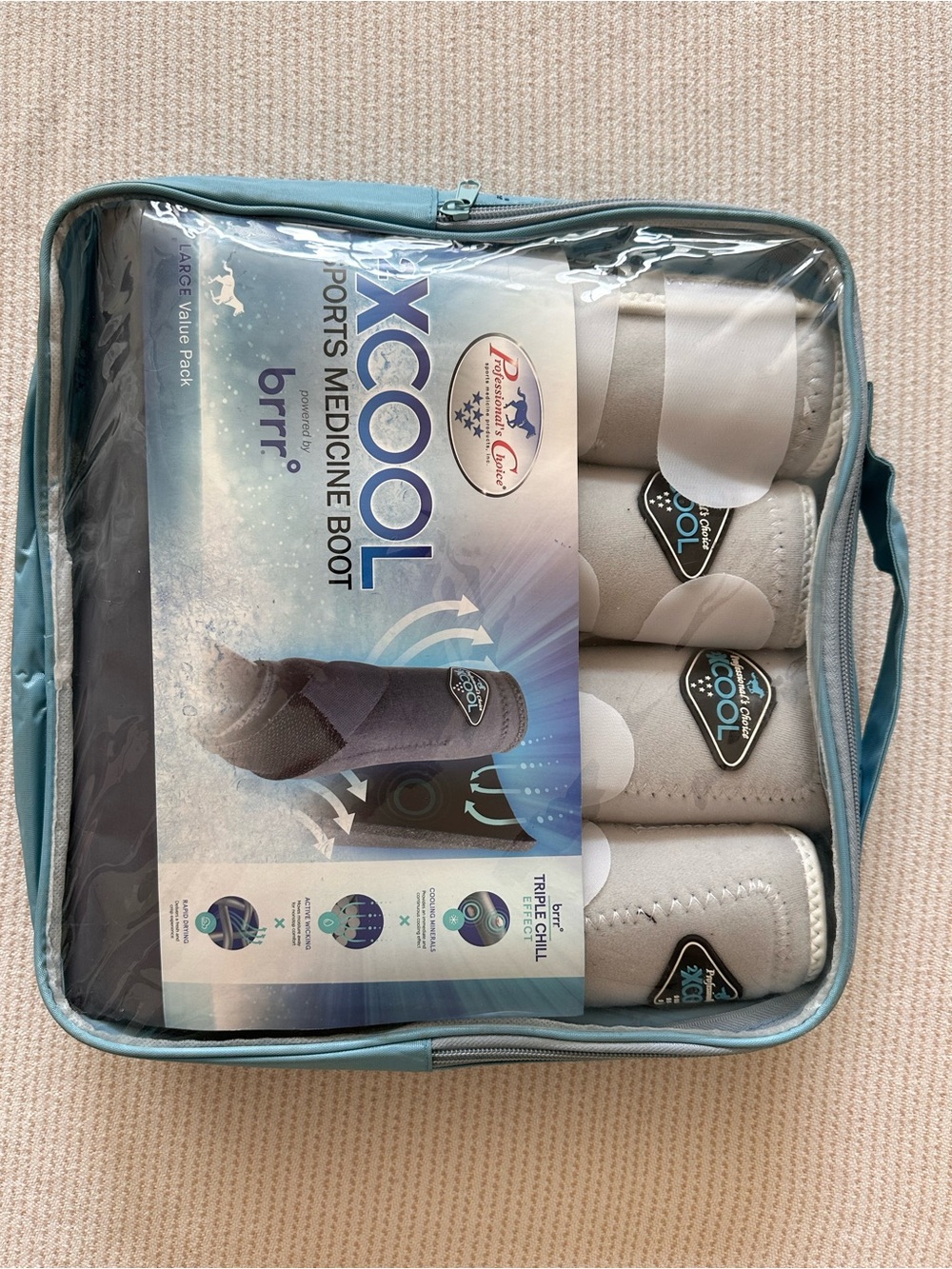 XCOOL Sports Medicine Horse Boots - Gray (4-Pack)